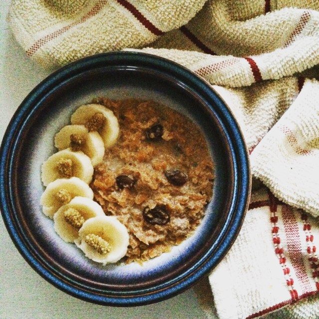 carrot cake porridge